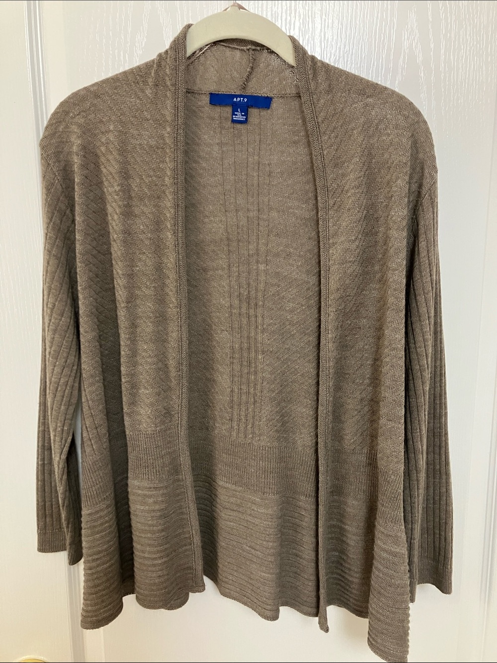 No close light brown cardigan